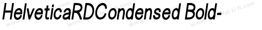 HelveticaRDCondensed Bold字体转换